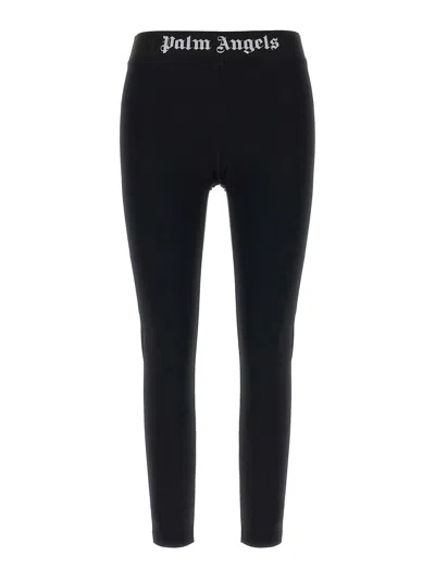 Palm Angels Classic Logo Leggings In Black