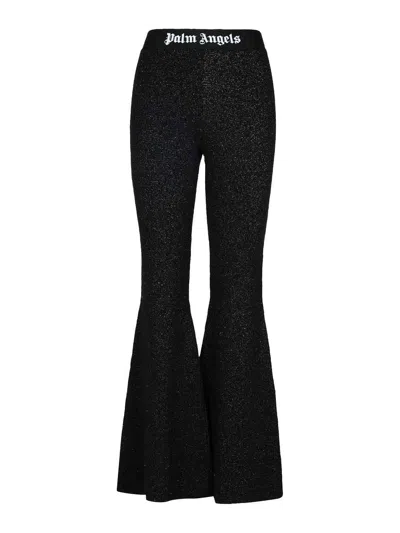 Palm Angels Classic Logo Flared Pants In 1001