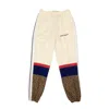 Palm Angels Leopard V Colorblock Jogger Track Pants - White In Multi