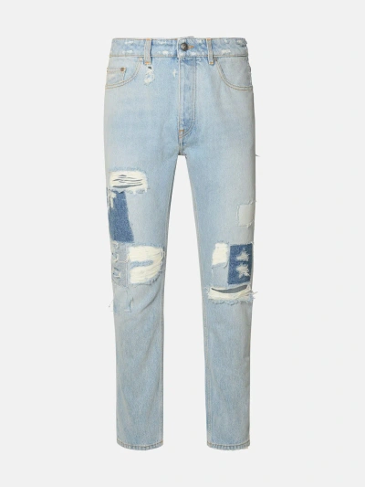 Palm Angels Jeans Lw Destroyed In Light Blue