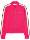 Palm Angels Logo Embroidered Track Jacket In Pink