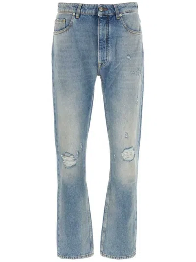 Palm Angels Light Wash Cotton Jeans