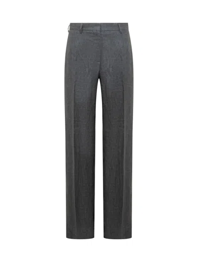 Palm Angels Linen Trousers For Spring/summer 2024 In Black