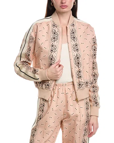 Palm Angels Linen-blend Jacket In Pink