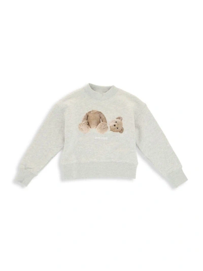 Palm Angels Kids' Little Boy's & Boy's Bear Graphic Sweatshirt In Grey