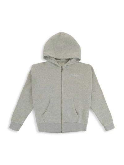 Palm Angels Kids' Little Boy's & Boy's Logo Zip Hoodie In Melange