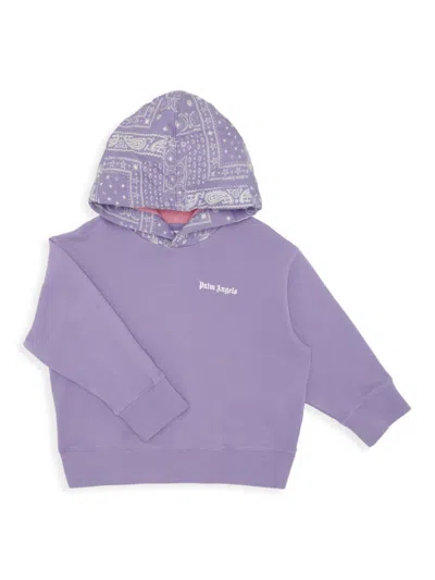 Palm Angels Babies' Little Girl's & Girl's Astro Paisley Hoodie In Lilac White