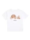 Palm Angels Little Girl's & Girl's Logo Bear T-shirt In White Brown