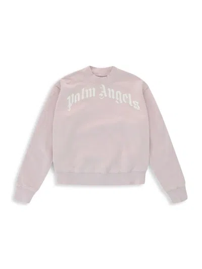 Palm Angels Kids' Little Girl's & Girl's Logo Sweatshirt In Pink