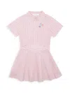 PALM ANGELS LITTLE GIRL'S & GIRL'S PALMS EMBROIDERED STRIPED SHIRTDRESS