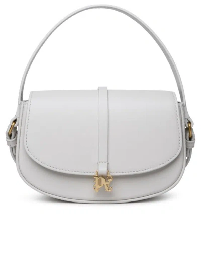 Palm Angels Lockbag' Cream Leather Bag In White