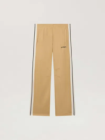 Palm Angels Logo 90' Track Pants In Kaki - Black