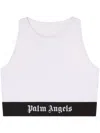 Palm Angels Logo American Bra In White