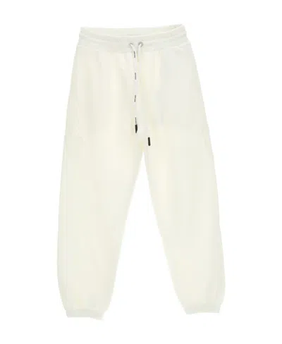 Palm Angels Logo-appliqué Track Pants In White