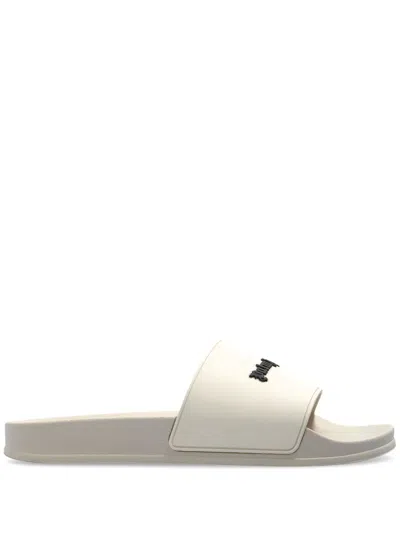 PALM ANGELS LOGO-APPLIQUÉ SLIDES