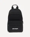 Palm Angels Versatile Backpack Featuring Adjustable Elements In Black