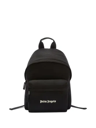 Palm Angels Logo-print Backpack In Black