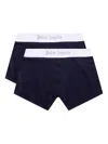 Palm Angels Logo-band Boxer Briefs In Blue