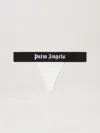 Palm Angels Logo Band Thong In White