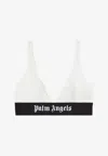 Palm Angels Logo-band Triangle Bra In White