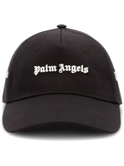 Palm Angels Logo Baseball Cap In Black