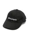 Palm Angels Embroidered-logo Cotton Cap In Black