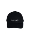 Palm Angels Classic Logo Cap Black Off White In Black