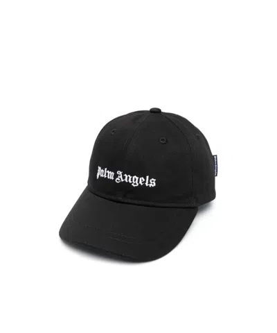 Palm Angels Logo Baseball Cap In Black