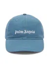Palm Angels Logo-embroidered Baseball Cap In Blue