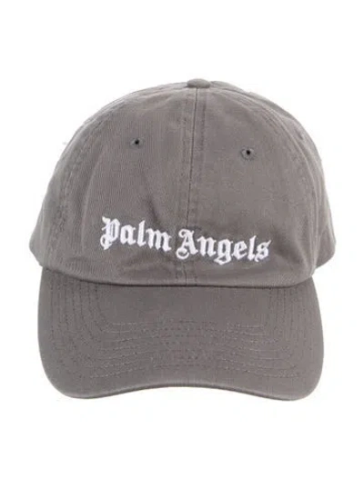 Pre-owned Palm Angels Logo Baseball Hat W/tags In Grey