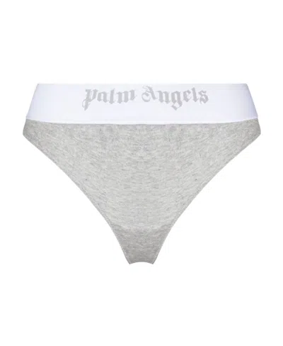 Palm Angels Logo Belt Thong In White