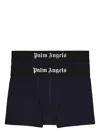 Palm Angels Pack-of-two Logo Waistband Briefs In Blue