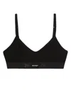 PALM ANGELS PALM ANGELS LOGO COTTON BALCONETTE BRA