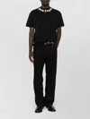 Palm Angels Logo Cotton Crew Neck Regular T Shirt In Black