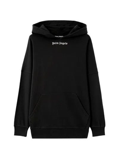 Palm Angels Classic Logo Over Hoodie In Black