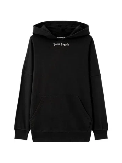 Palm Angels Classic Logo Over Hoodie In Black