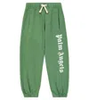 Palm Angels Classic Overlogo Sweat Pants In Green