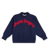 PALM ANGELS LOGO COTTON SWEATER