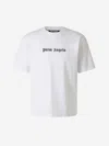 Palm Angels White Short-sleeved T-shirt With Monogram Pa Embroidery