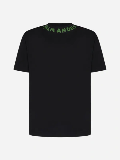 PALM ANGELS LOGO COTTON T-SHIRT