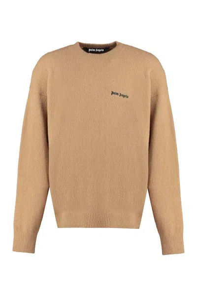 PALM ANGELS PALM ANGELS LOGO CREW-NECK SWEATER