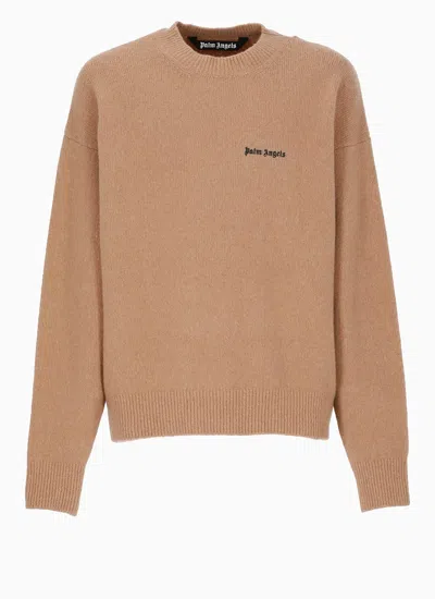 PALM ANGELS LOGO CREWNECK SWEATER