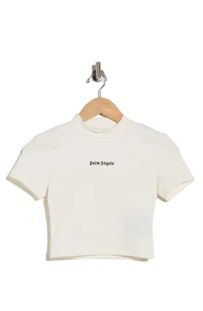 Palm Angels Classic Logo Baby T-shirt In Neutral