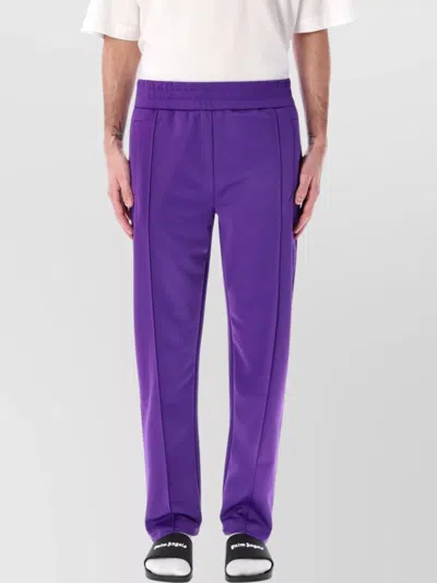 PALM ANGELS LOGO CURVED BACK TRACK PANTS