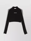 Palm Angels Logo Cutout Mock Neck Top