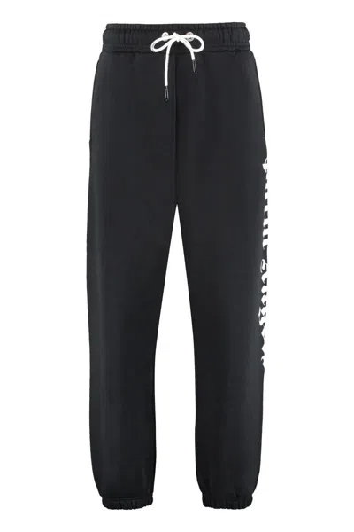 PALM ANGELS PALM ANGELS LOGO DETAIL COTTON TRACK-PANTS