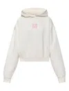 Palm Angels Logo-detail Cropped Hoodie In Multi