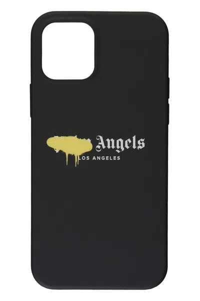 Palm Angels Logo Detail Iphone 12 Case In Black