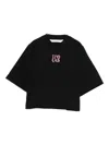 Palm Angels Logo-detail T-shirt In Black