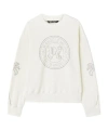 Palm Angels Palms Milano Stud Sweatshirt In White